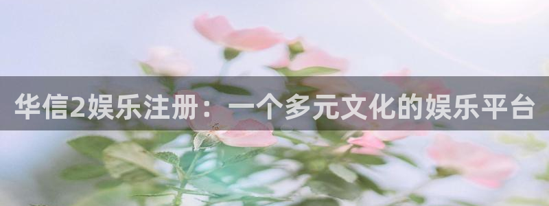 门徒娱乐加拿大下载：华信2娱乐注册：一个多元文化的娱乐平台